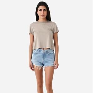 Agolde denim Shorts size 32 Parker Vintage Cut-Off blue distressed